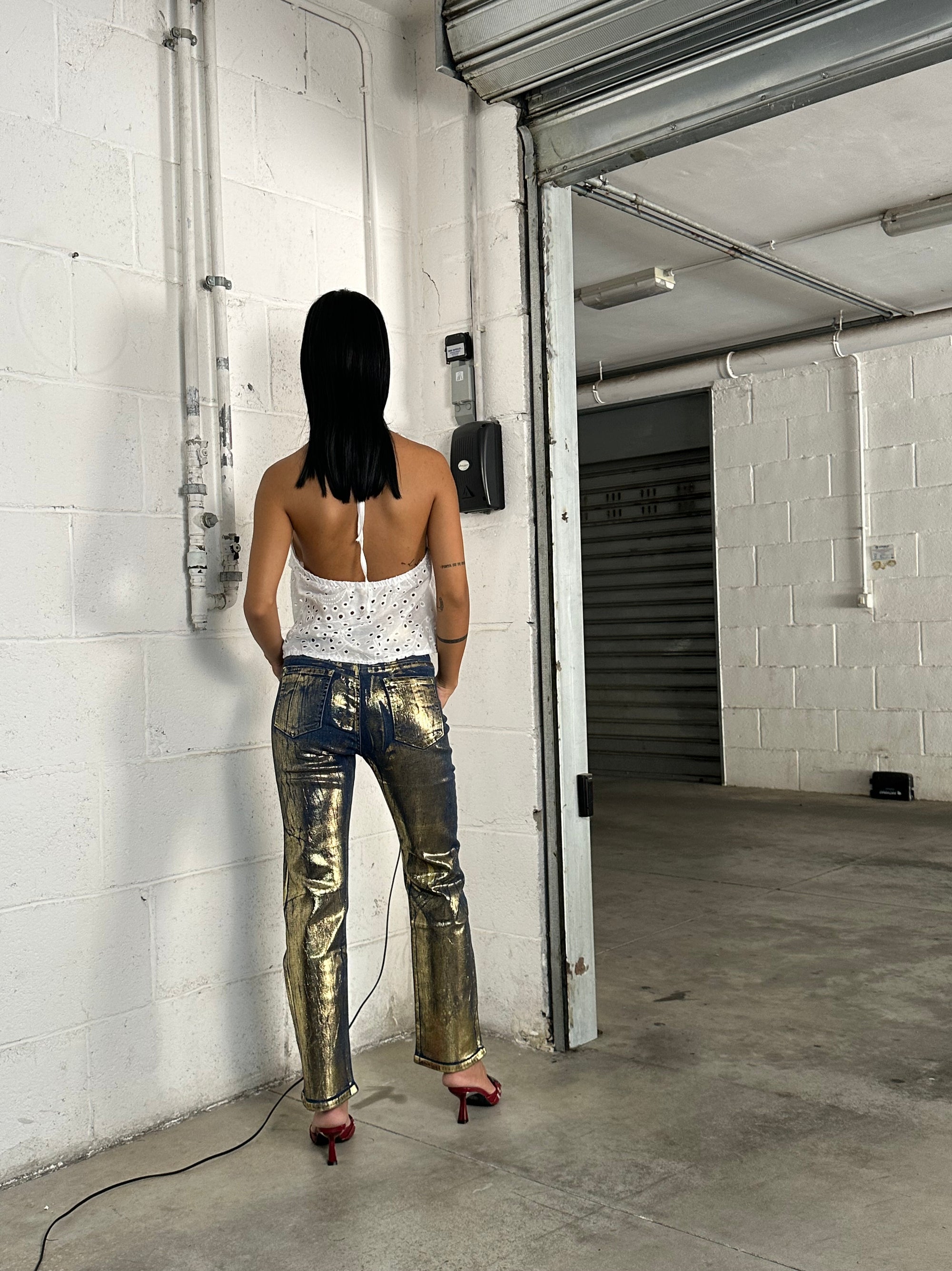jeans sfumato oro new
