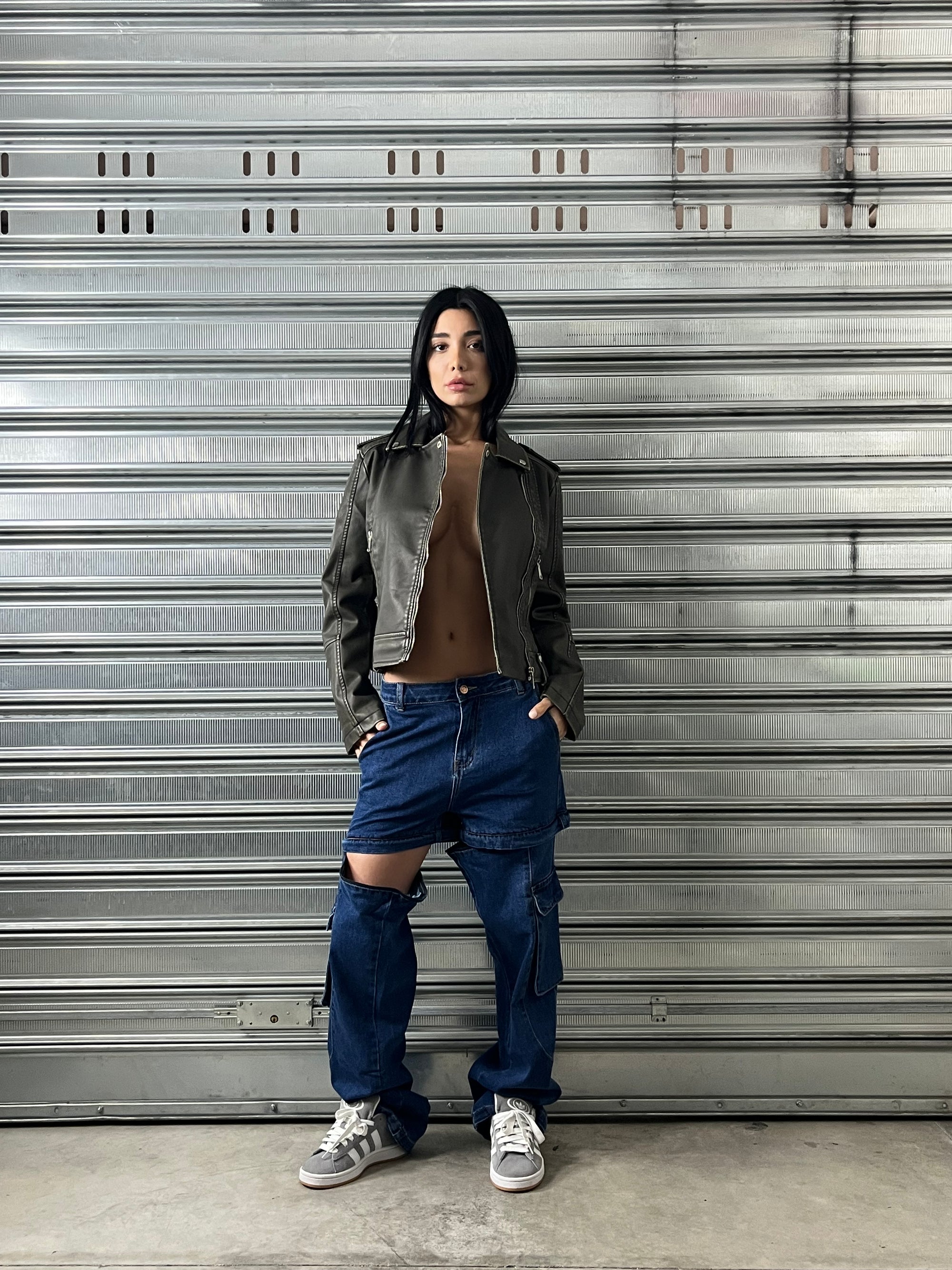 JEANS CERNIERA