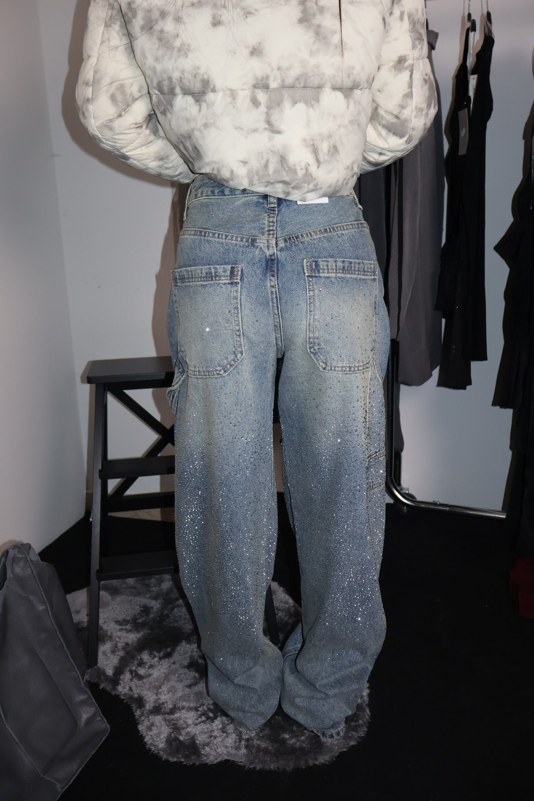 jeans strass over