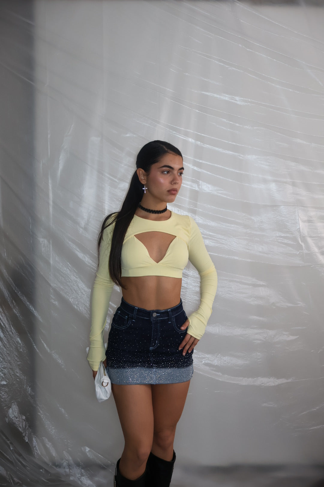 top bralette yellow