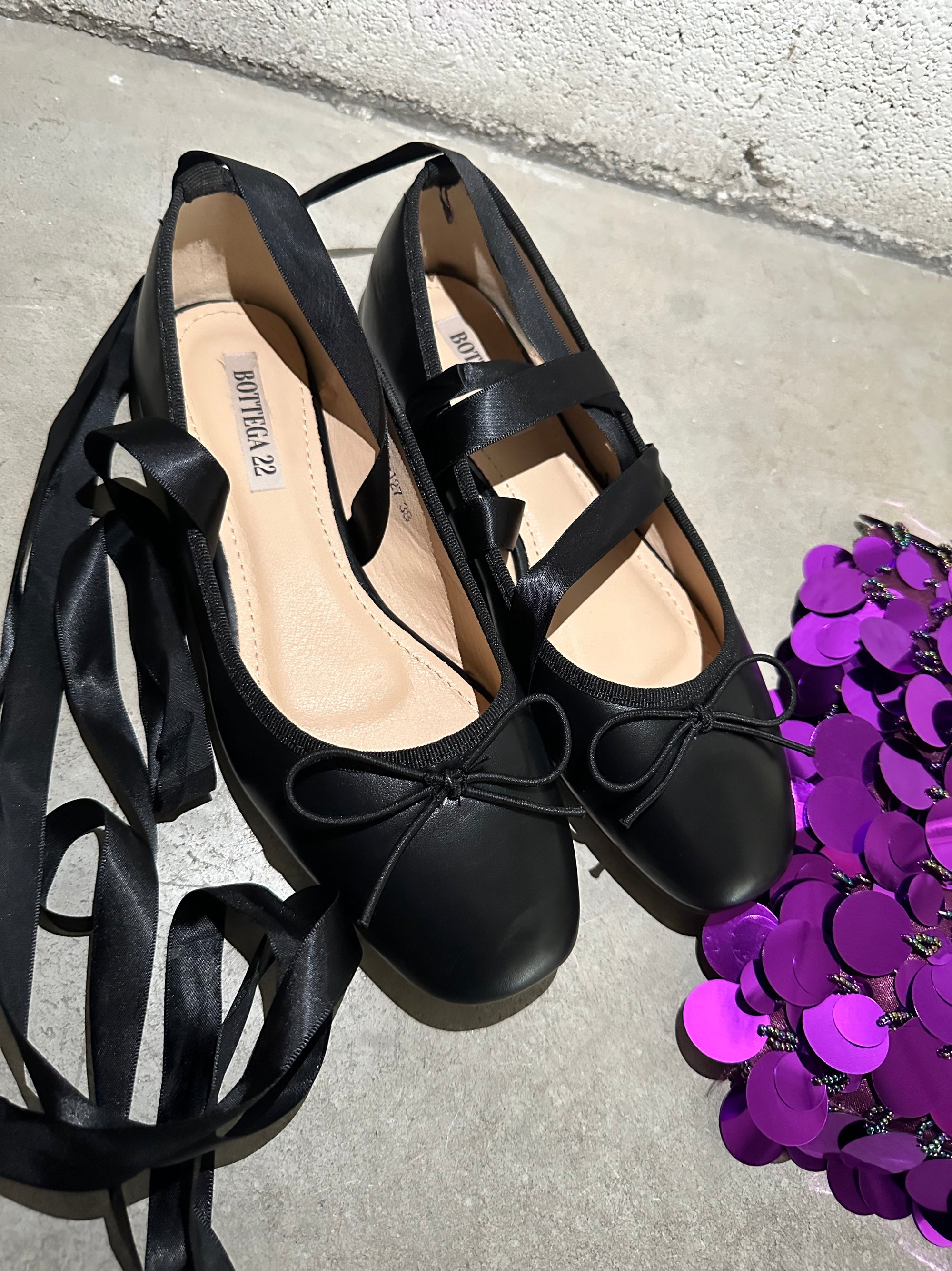 ballerine con lacci